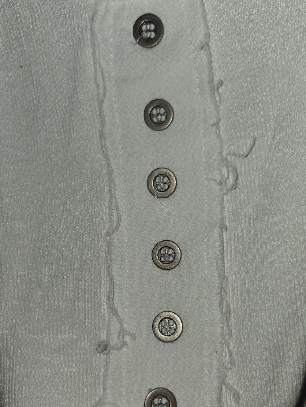 POL Cream Ribbed Button-Front Camisole - Picture 2 of 7